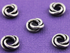Bali Sterling Silver Twisted Love Knot-6 Pieces, (BA-5116)